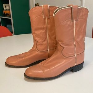 Women’s Justin Classic Roper Boots in Pink